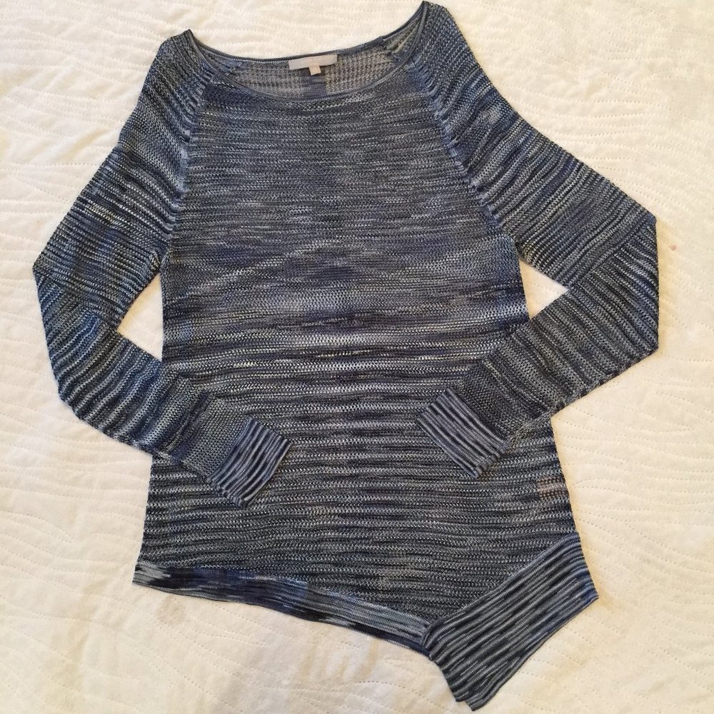 Joan Vass Cable Knit Medium Sweater Irregular Base